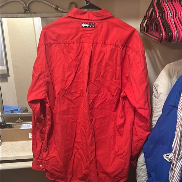Vintage Tommy Hilfiger Red button down Shirt - Picture 3 of 3